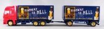 H&uuml;mmer Ho 1/87 Camion Man Tga Rouge & Remorque Bi&egrave;re Paulaner Higway to Hell