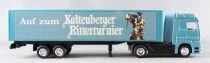 H&uuml;mmer Ho 1/87 Camion Mercedes-Benz Actros Bleu Clair Semi Remorque Auf Zum Kaltenberger Ritterturnier