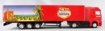 H&uuml;mmer Ho 1/87 Camion Mercedes-Benz Actros Rouge Semi Remorque Primeur Valensina