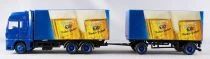 H&uuml;mmer Ho 1:87 Man Tga Blue Truck & Hacker Pschorr Beer Road Trailer