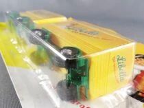 H&uuml;mmer Ho 1:87 MB 6600 Yellow Libella Drinks Delivery Truck & Road Trailer Mint on Card
