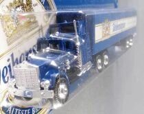 H&uuml;mmer Ho 1:87 Peterbilt 379 Blue Truck & Weihenstephan Brewery Road Trailer Mint on Card
