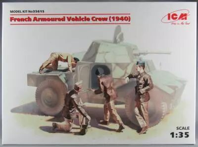 Icm 35615 - French Armoured Vehicle Crew 1940 1/35 Neuf Boite Scell�e