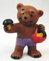 Ida Bohatta - Figurine pvc Bully 1983 - Ourson avec panier de champignons