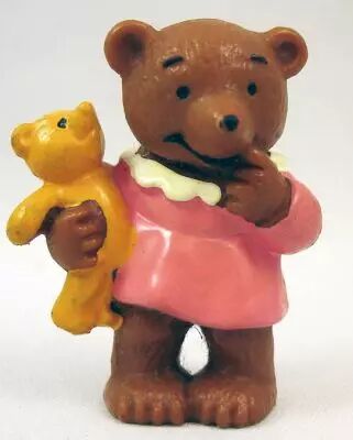 Ida Bohatta - Figurine pvc Bully 1983 - Oursonne avec poup�e