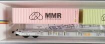 Igra 96010087 Ho Private Company Container Flat car Sggnss-XL LIS with 2 x Containers MMR MIB