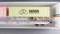 Igra 96010087 Ho Private Company Container Flat car Sggnss-XL LIS with 2 x Containers MMR MIB