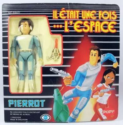 Il �tait une fois l\'espace - Popy - Pierrot figurine m�tal (neuf en boite fran�aise)
