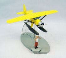 En Avion Tintin - Editions Hachette - 001 L\'hydravion jaune du Crabe aux pinces d\'or 01.