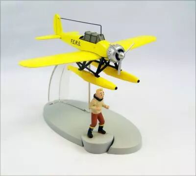 En Avion Tintin - Editions Hachette - 003 L\'hydravion jaune de l\'Etoile myst�rieuse 01