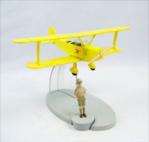 En Avion Tintin - Editions Hachette - 006 Le Biplan Jaune de Tintin au Congo 01