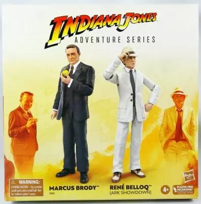 Indiana Jones Adventure Series - Hasbro - Marcus Brody & Ren� Belloq (Ark Showdown) - Raiders of the Lost Ark