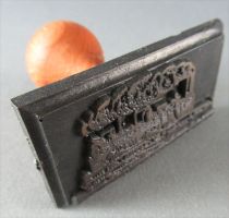 Ink Stamp Train Steam Locomotive 2-2-0 Type