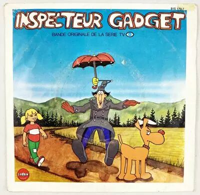 Inspecteur Gadget - Disque 45Tours - Bande originale de la s�rie Tv - Saban Records 1983