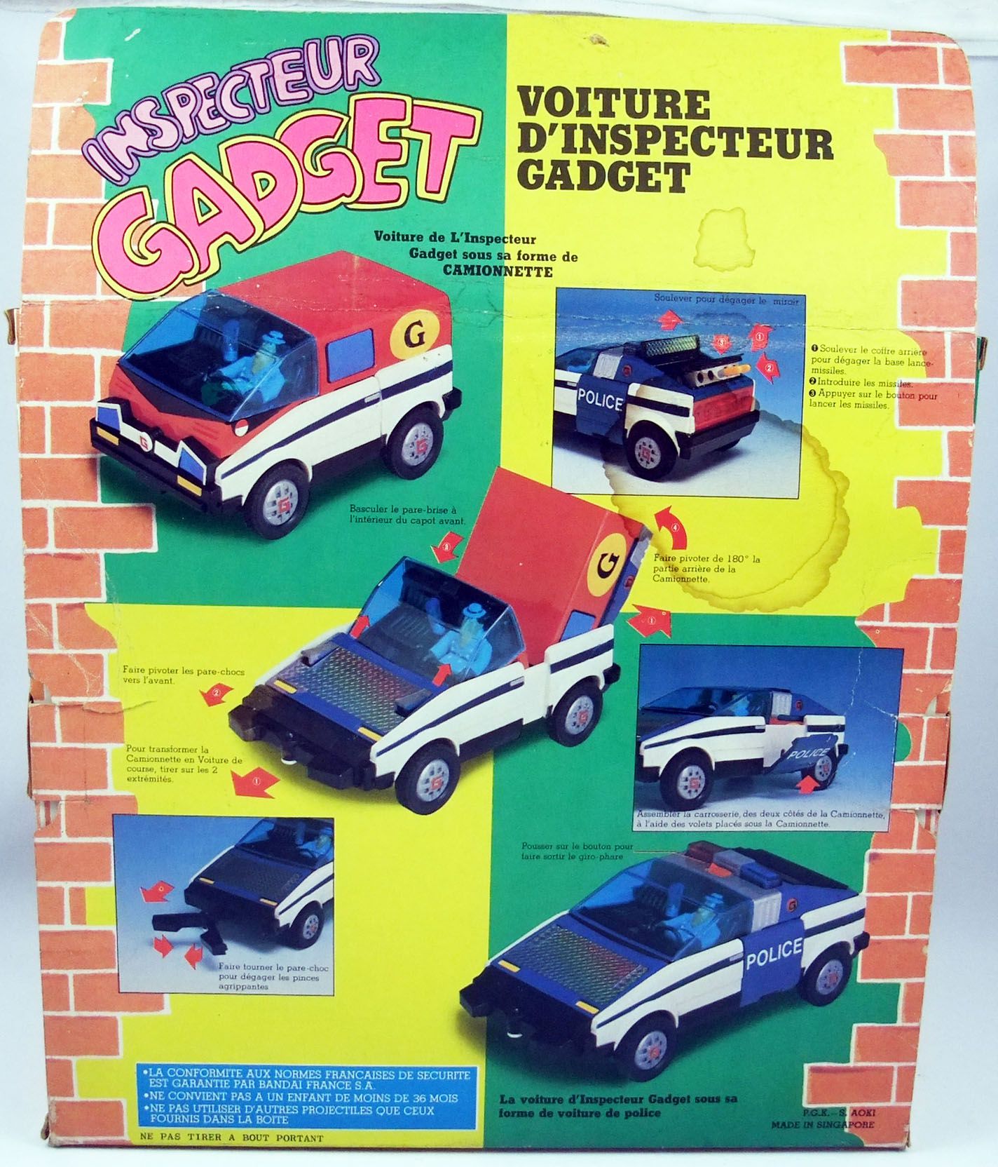 Acheter-voiture docteur Mad,inspeteur Gadget,Popy-pas cher