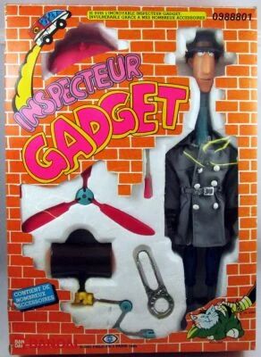 Inspector Gadget - Bandai France 12\'\' action figure (in box)