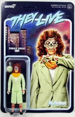 Invasion Los Angeles (They Live) - Figurine ReAction Super7 - Female Ghoul \ Glow\ 