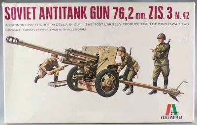 Italaerei - N�302 WW2 Canon Soviet Antitank Gun 76,2mm ZIS.3 M.42 1/35 Neuf boite