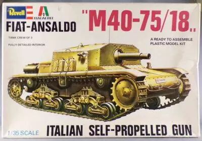 Italaerei Revell - N� H-2104 WW2 Char Fiat-Ansaldo M40-75/18 1/35 Neuf Boite