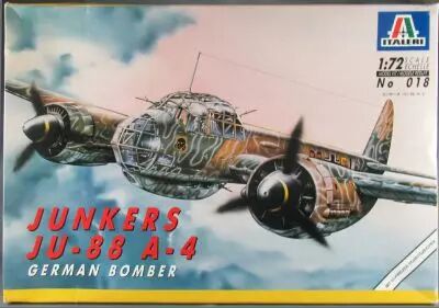 Italeri - N�018 WW2 German Bomber Junkers Ju-88 A-4 1:72 MIB