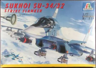 Italeri - N�059 Avion Combat Sovi�tique Sukhoi SU-34/32 1/72 Neuf Boite Cellophan�e