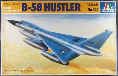 Italeri - N�142 Avion Bombardier USAF B-58 Hustler Convair General Dynamics 1/72 Neuf Boit