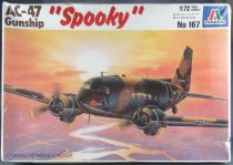 Italeri - N°167 USAF Avion Bombardier AC-47 Gunship Spooky Nam 1/72 Neuf Boite