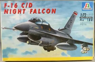 Italeri - N�188 Avion Combat F-16 C/D Night Falcon 1/72 Neuf Boite