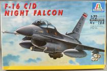 Italeri - N°188 Avion Combat F-16 C/D Night Falcon 1/72 Neuf Boite