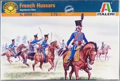 Italeri 6008 - 1:72 Scale Soldiers - Napoleonic Wars - French Hussars Cavalry Mint in Box