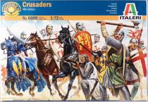 Italeri 6009 - 1/72 - Croisés XIth Siècle Piétons & Cavalier Neuf Boite