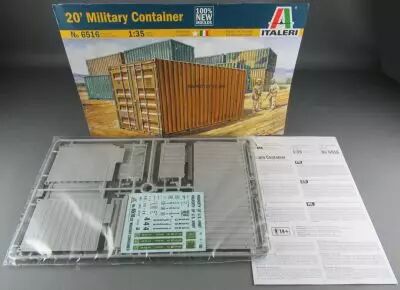 Italeri N�6516 -  US Army 20\' Conteneur Militaire Military Container 1/35 Neuf sans Boite
