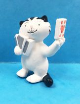 Jacob le Chat (Kater Jacob) - Figurine PVC - Jacob joue aux cartes