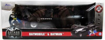 Jada Toys - Batman The Animated Series - Batmobile metal 1:24�me avec figurine Batman