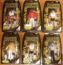 Jakks Pacific - ROCKY II - Set of 6 figures (mint on card)