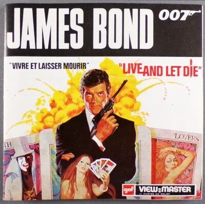 James Bond - 3 Disques View-Master 3D + Livret 16 Pages R�f. B 393-F