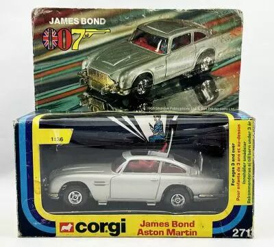 James Bond - Corgi Vintage - Goldfinger - Aston Martin DB5 (R�f.271) Hechelle 1:36�me