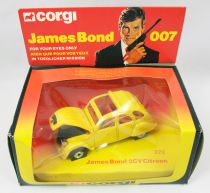 James Bond - Corgi Vintage - Rien que pour vos yeux - Citroen 2cv (Réf.272) Neuve en Boite