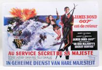 James Bond - Enamel Poster - On Her Majesty\'s Secret Service (french version)