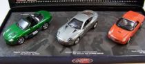 James Bond - Minichamps - Coffret Meurs un autre jour - Jaguar XKR Roadster, Aston Martin V12 Vanquish & Ford 03 Thunderbird