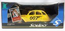 James Bond - Solido - Citroen 2cv (ref.8051) 1/18ème (Rien que pour vos yeux)