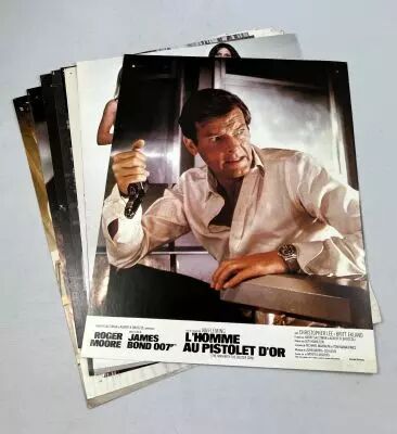 James Bond The Man with the Golden Gun (1974) - Set of 8 French Lobby Cards
