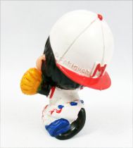 Japanese pvc figure Monchichi baseball receiver