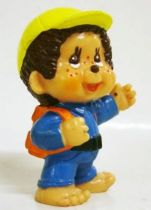 Japanese pvc figure Monchichi school boy