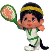 Japanese pvc figure Monchichi tennisman