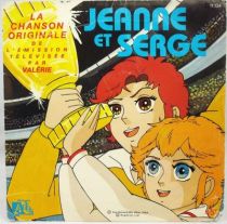 Jeanne et Serge - Disque 45Tours - Bande Originale Série Tv - Disques Ades 1987