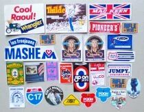 Jeans - C17 Wrangler Mackeen Pioneer\'s Rifle and Others - 27x Vintage Sticker 