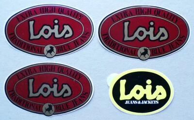 Jeans - Lois - 4 x Vintage Sticker 