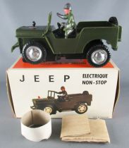 Jeep Electrique Pile Non Stop Plastique 1/32 14,5cm Neuve Boite 1