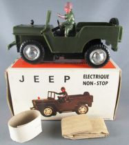 Jeep Electrique Pile Non Stop Plastique 1/32 14,5cm Neuve Boite 2
